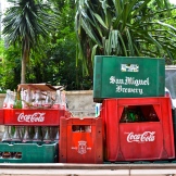 Crates of Coca-Cola near Baling Hai